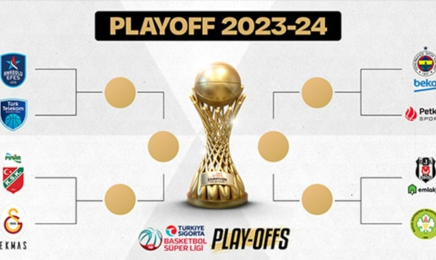 İşte Karşınızda Türkiye Sigorta Basketbol Süper Ligi 2023-24 Sezonu Play-Off Eşleşmeleri